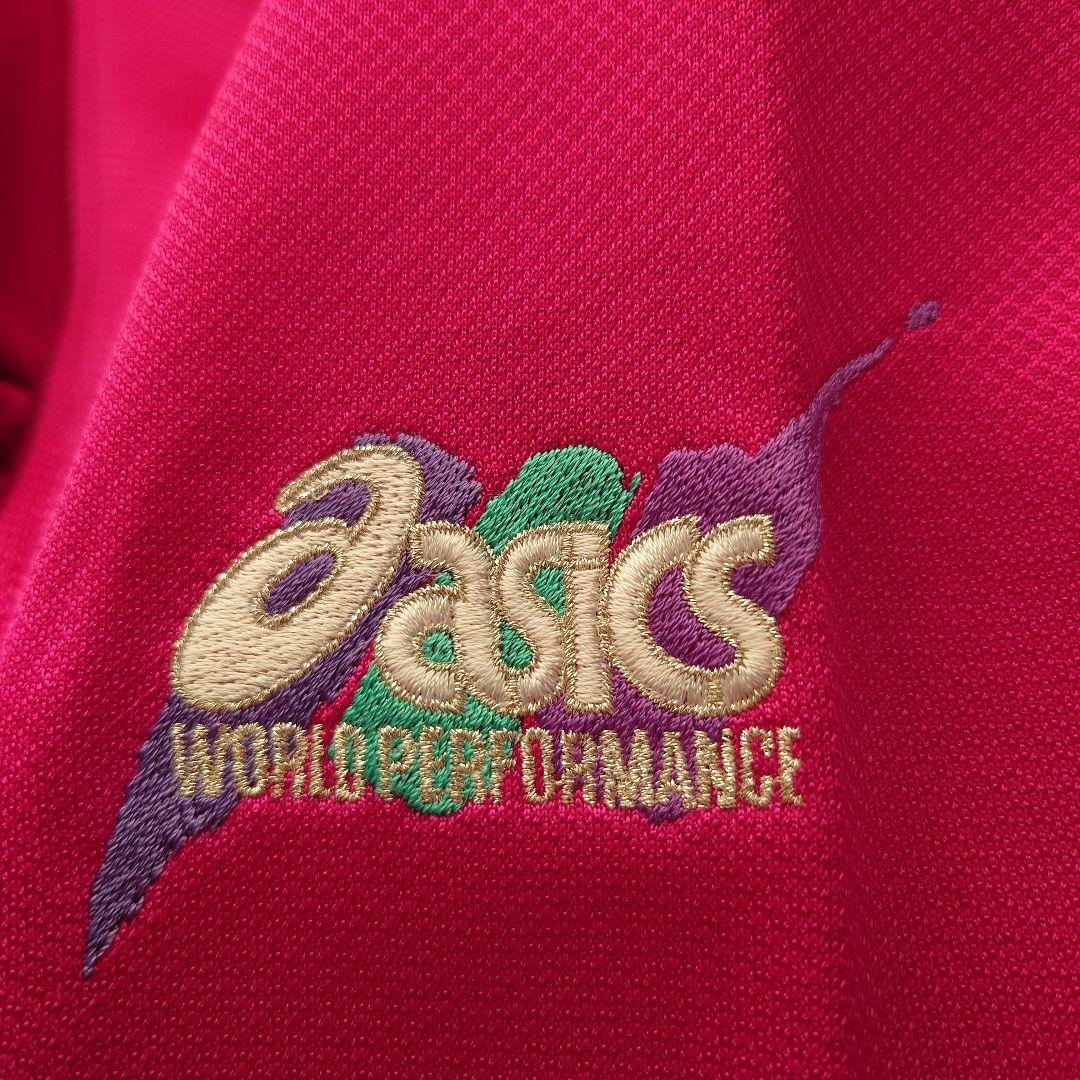 asics ジャージ レディース ピンク 上下セット - メルカリ