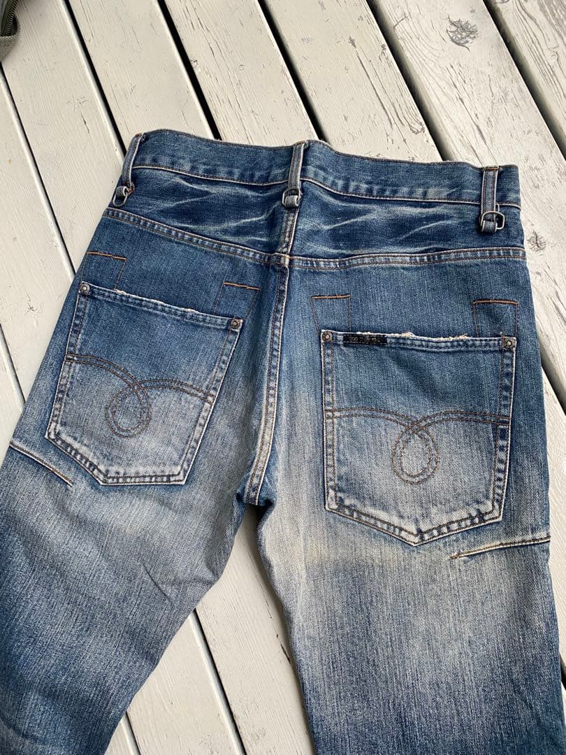 EGO TRIPPING ダメージ加工 デニム ブーツカット　ドメスティック