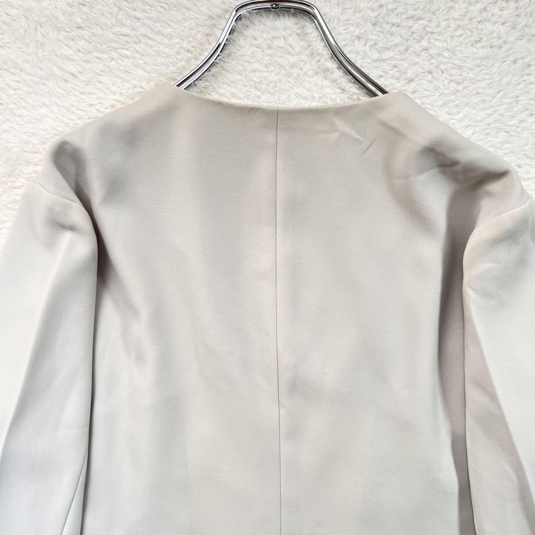 希少✨アオキ レミュー ノーカラー ジャケット パンツスーツ ベージュ 3XL