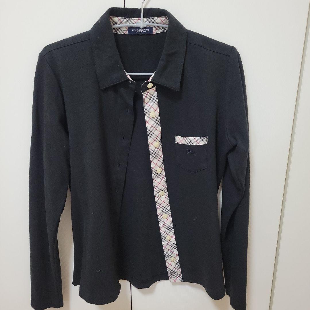 BURBERRY 長袖シャツ カーディガン黒