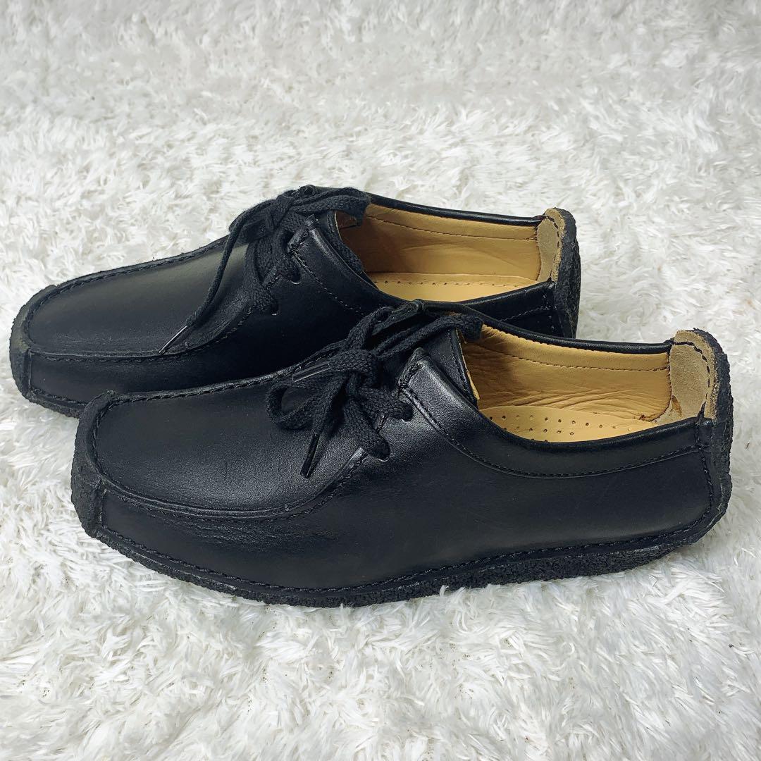 【新品近】Clarks Walkabees ブラック レザー　レディース