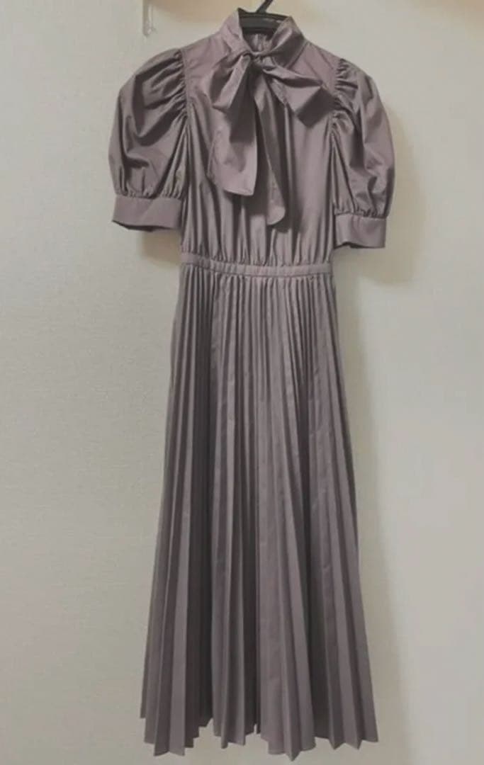 SNIDEL Sustainaボウタイシャツワンピース SNIDEL Sustainaボウタイシャツワンピース