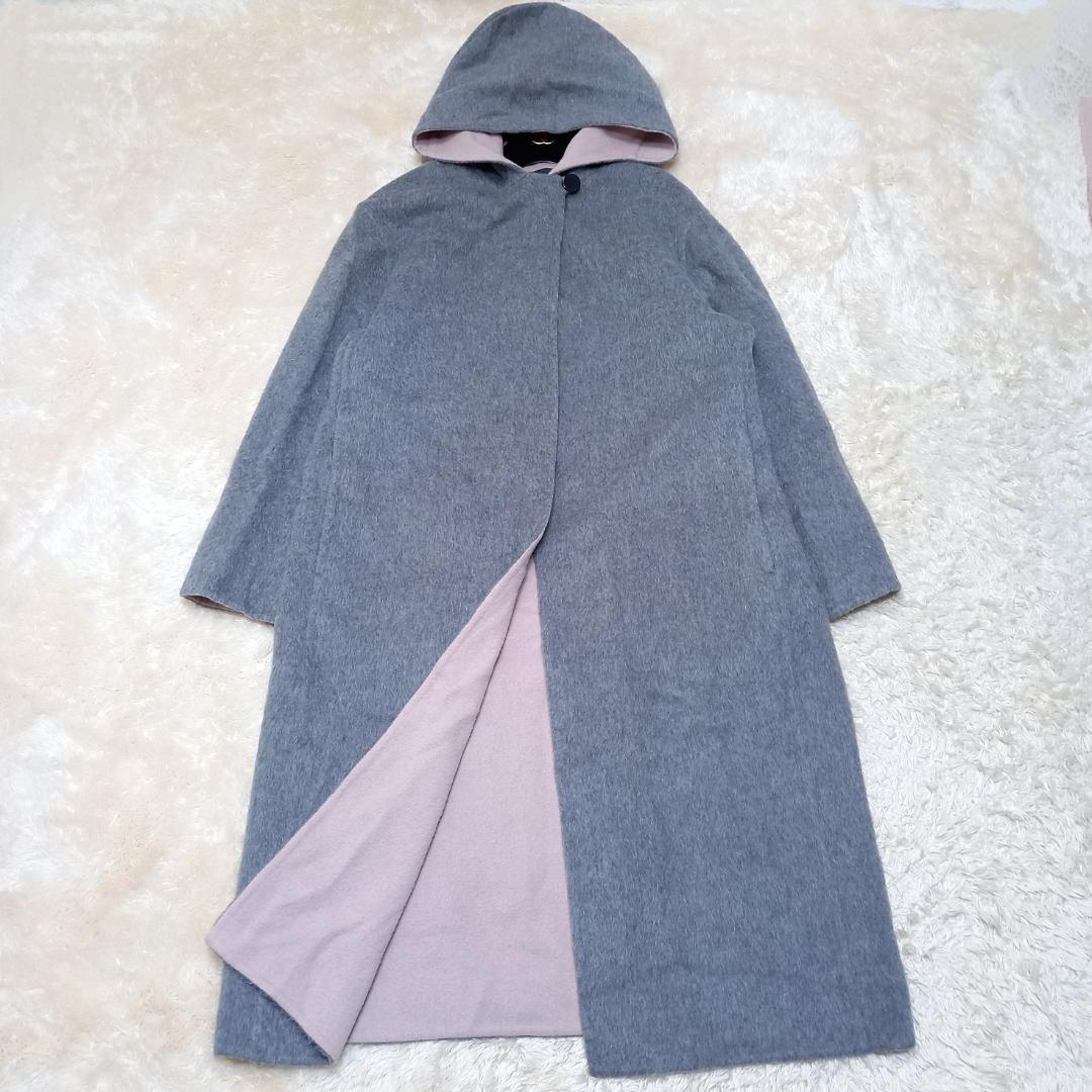 極美品ꕥセオリー アルパカシャギー ダブルフェイスコート