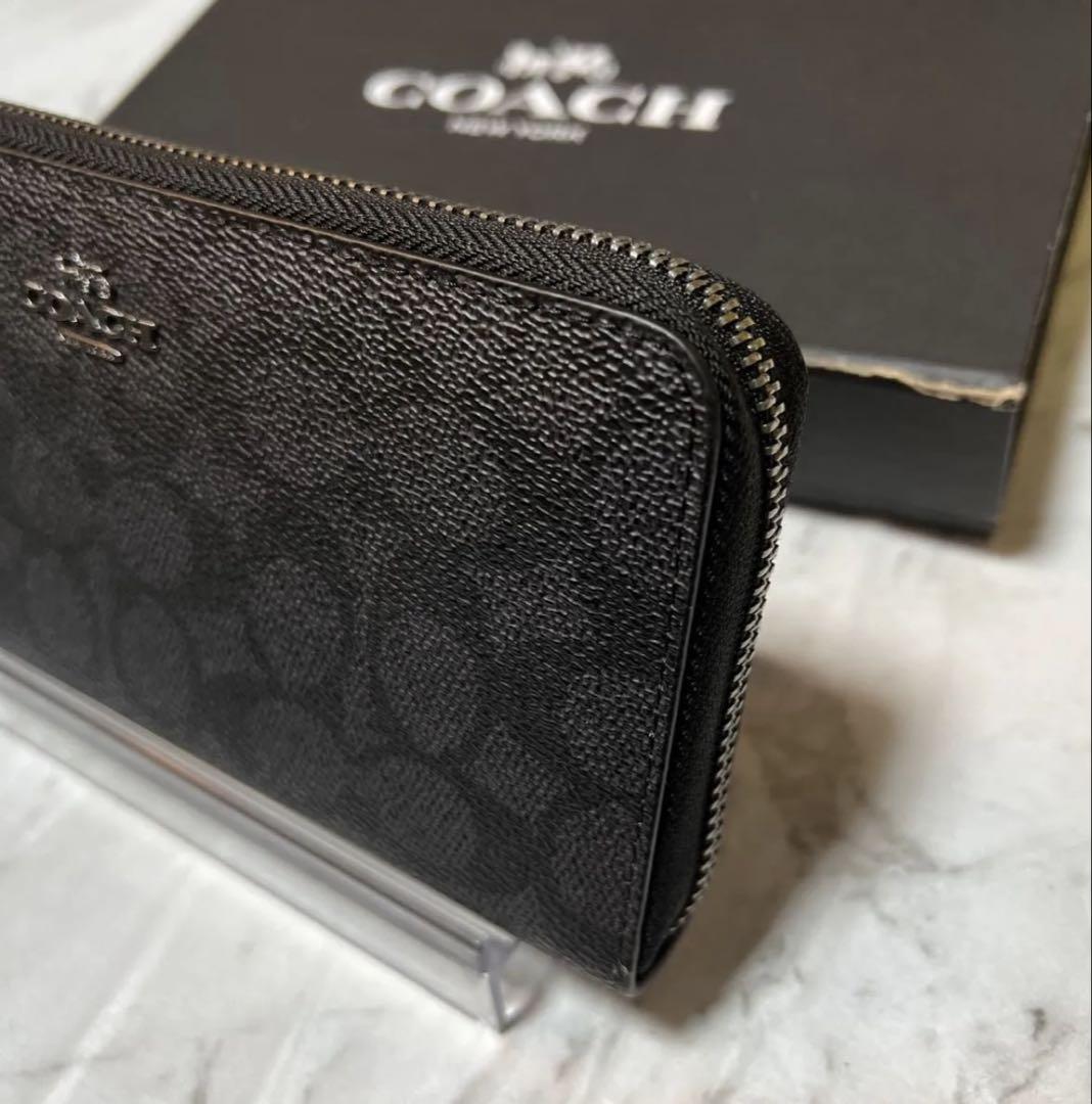コーチ COACH 長財布シグネチャー ラウンドファスナー新品未使用