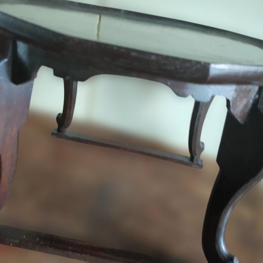 骨董 李朝 ソバン 小盤 李朝 お膳 花形 虎脚 机 花台 木製 飾り台 骨董 李朝 ソバン 小盤 李朝 お膳 花形 虎脚 机 花台 木製 飾り台