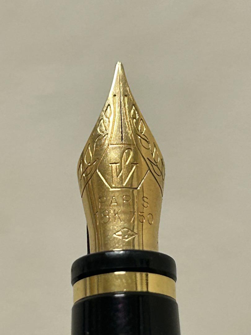 【WATERMAN】万年筆 18K 750 プレファス ブルーロマンス F