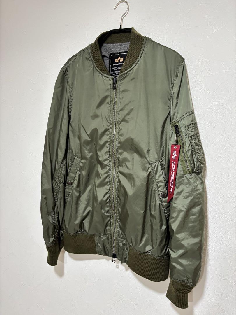 ALPHA INDUSTRIES カーキMA-1フライトジャケット 極美品