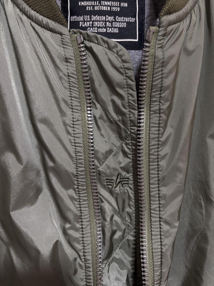 ALPHA INDUSTRIES カーキMA-1フライトジャケット 極美品