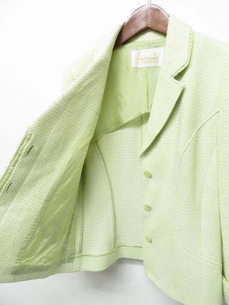 S180/ Harrods セットアップ スーツ ツイード ジャケット スカート