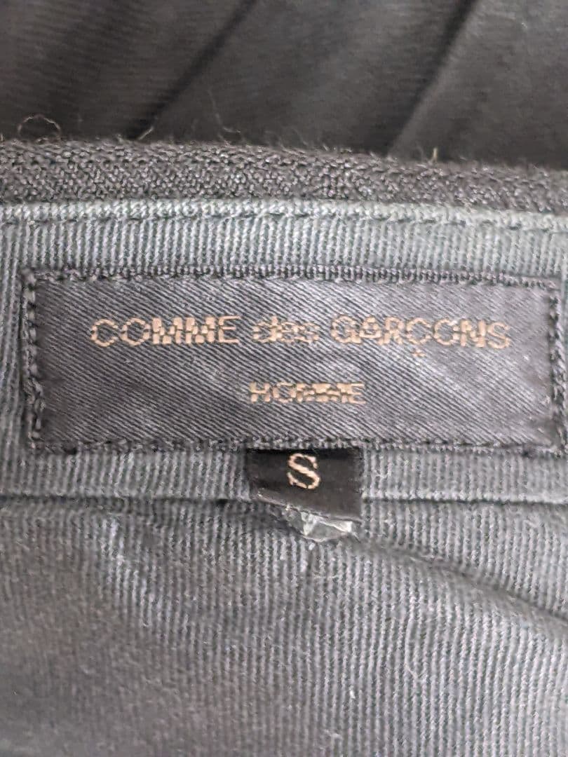 流行 コムデギャルソン オム ウールギャバジン スラックス 田中オム