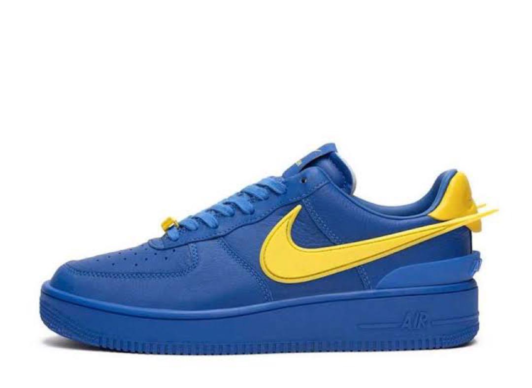 【美品】Nike Air Force 1 青 黄色 シューズ Nike Air Force 1 青/黄 - メルカリ