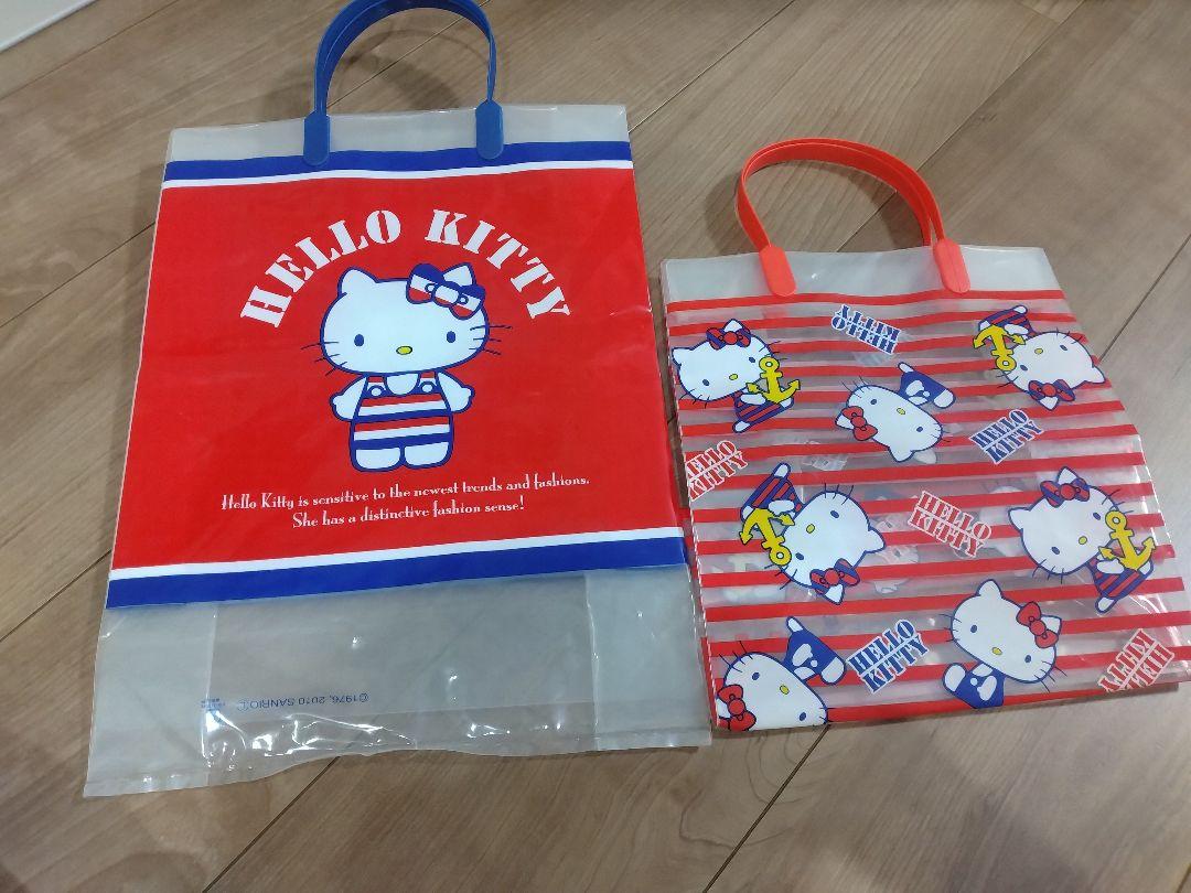 ハローキティ ビニールバッグ 平成レトロ サンリオ レア - メルカリ