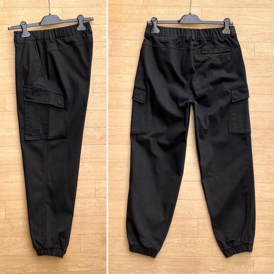 美品 M ザ ノースフェイス ストレッチカーゴパンツ ジョガーパンツ 黒