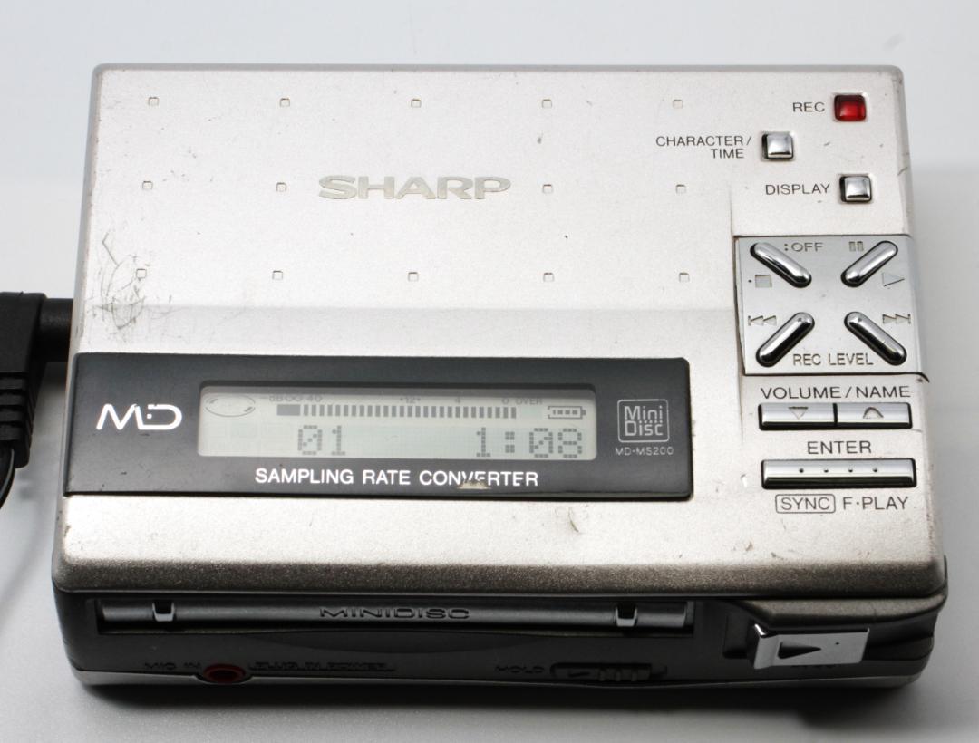 SHARP MDポータブルレコーダー　MD-MS200-S SHARP MD-MS200 Portable MiniDisc Recorder | Silver | Walkman