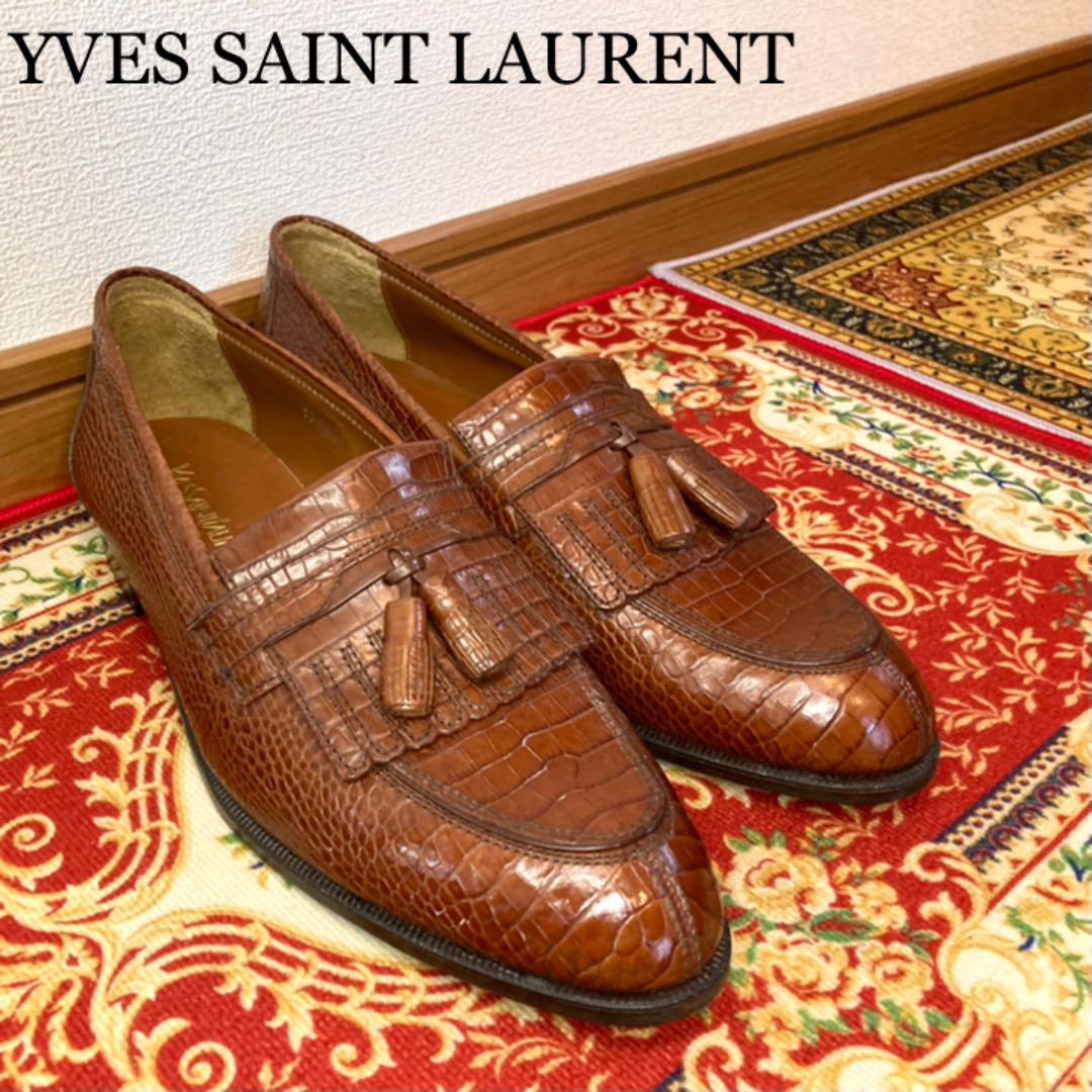 26cm今季ブランド 美品YSL イブサンローラン クロコ柄タッセルローファー 茶 26EEE ドレス/ビジネス 靴26cm¥8,381-www.laeknavaktin.is 26cm今季ブランド 美品YSL イブサンローラン クロコ柄タッセルローファー 茶 26EEE ドレス/ビジネス 靴26cm¥8,381-www.laeknavaktin.is