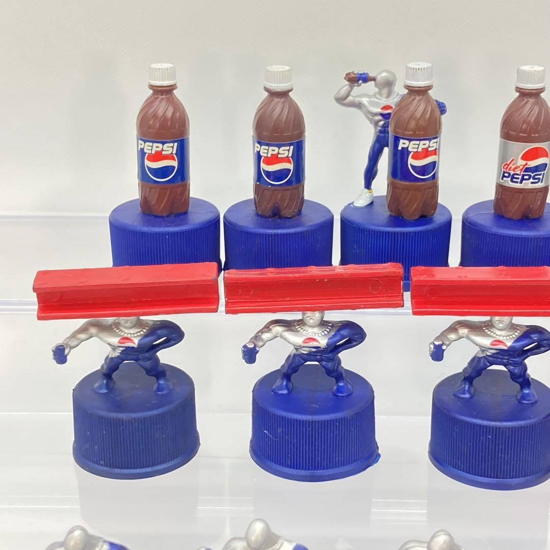 現状 ペプシマン ボトルキャップ フィギュア 大量まとめ売り 94個 ペプシマン ボトルキャップ フィギュア 12種 ペプシコーラ