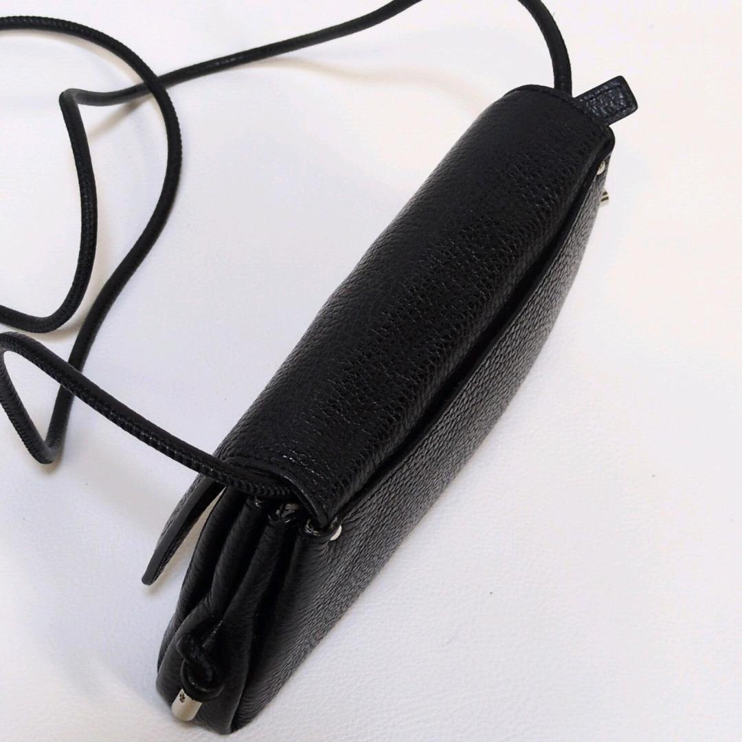 イアクッチ ショルダーバッグ アバ ウォレット レザー シボ