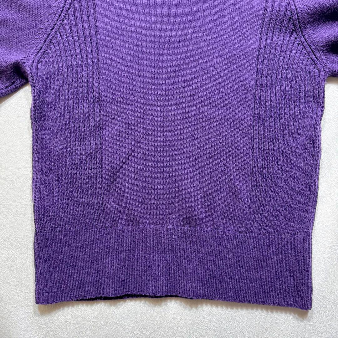 肌触りがいい 22年モデル クルーネック ニット パールロゴ刺繍 ルネ トップス