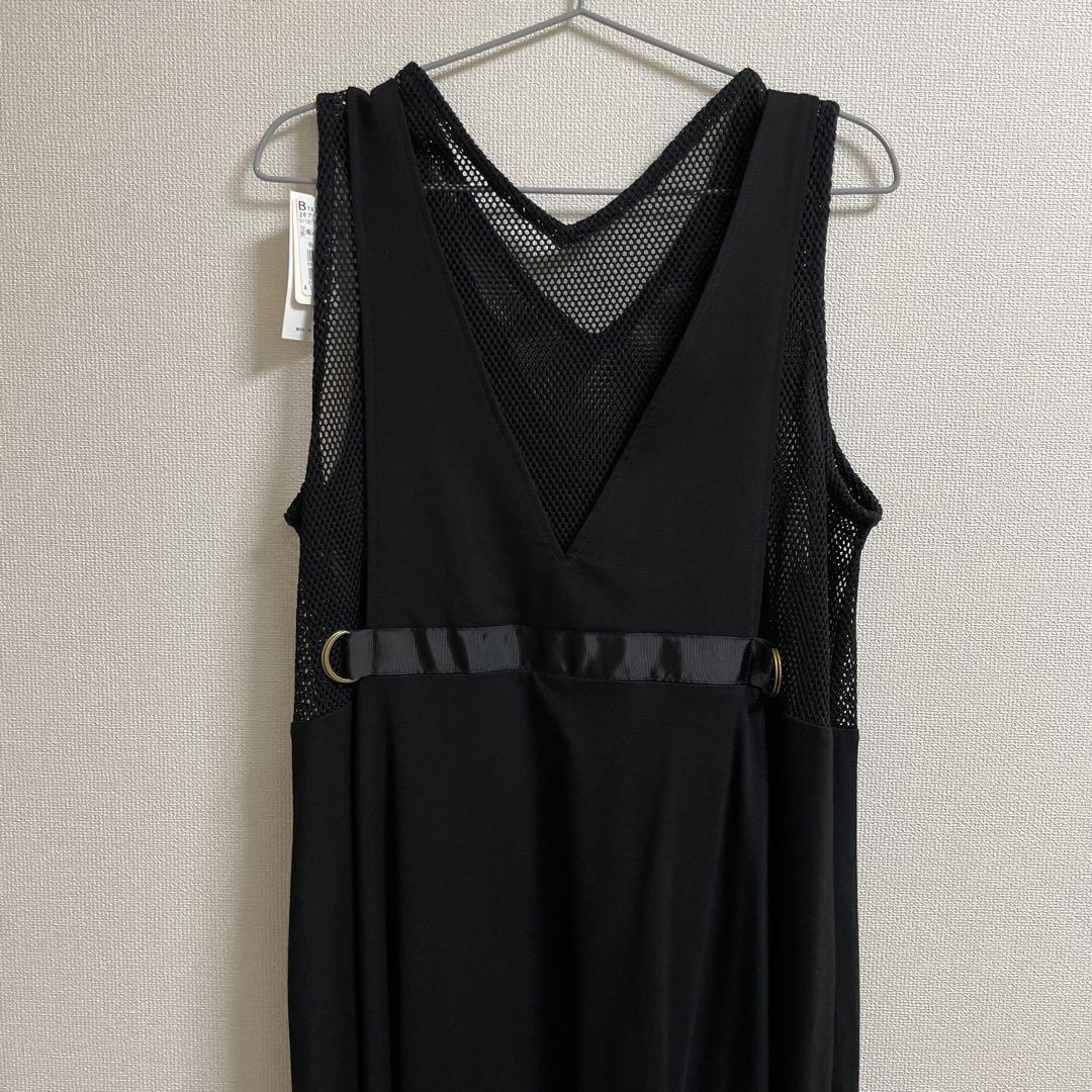 新品　ヤマダヤ　ラディエイト　メッシュレイヤードワンピース　黒