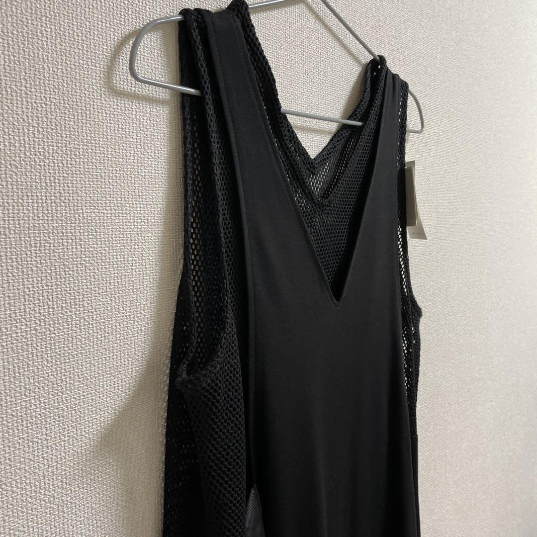 新品　ヤマダヤ　ラディエイト　メッシュレイヤードワンピース　黒