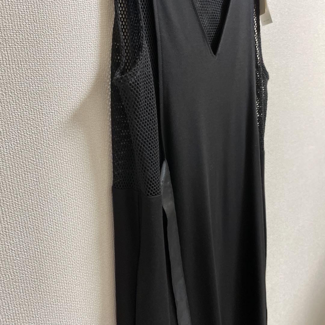 新品　ヤマダヤ　ラディエイト　メッシュレイヤードワンピース　黒