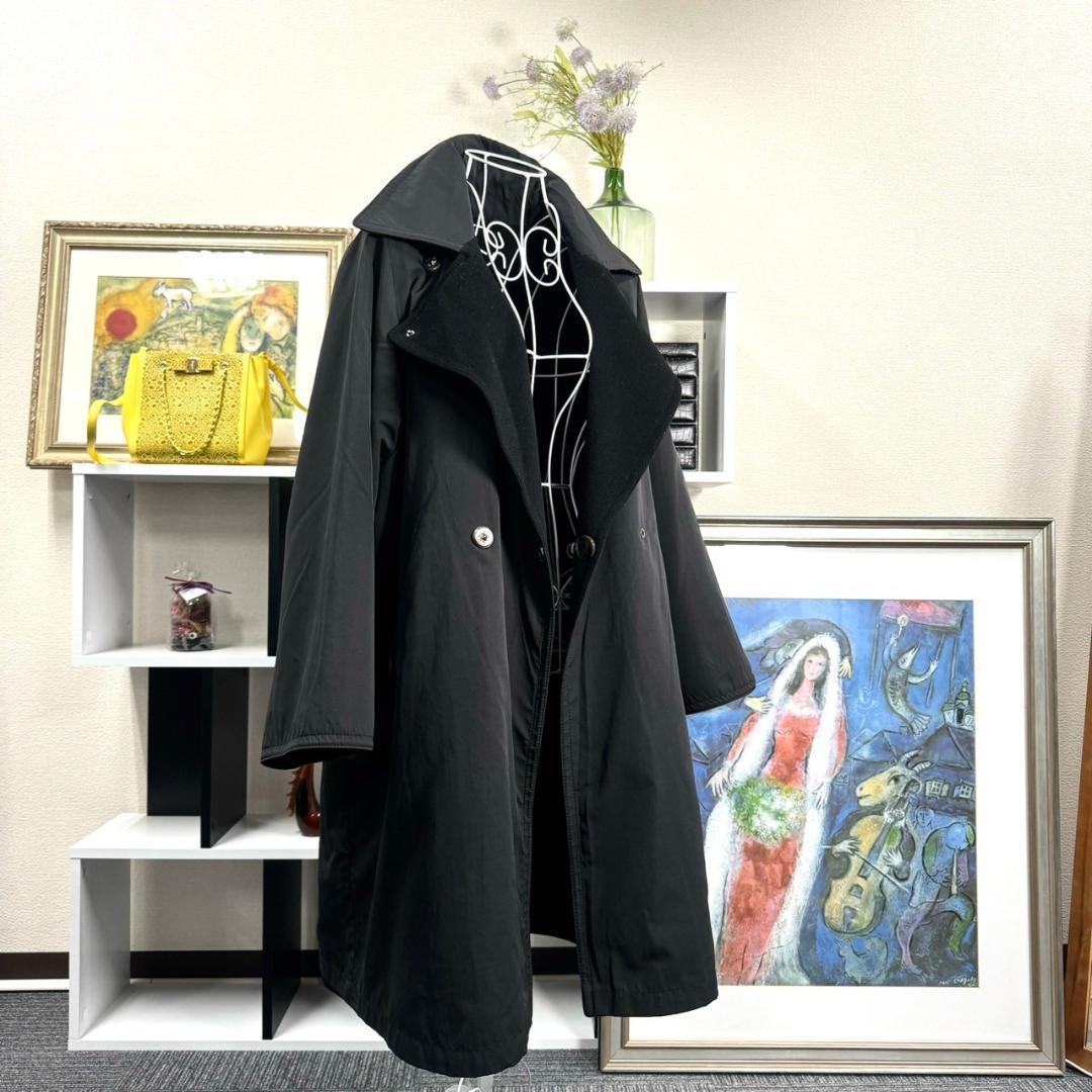 美品 MAXmara 36 カシミヤ混 リバーシブル コート