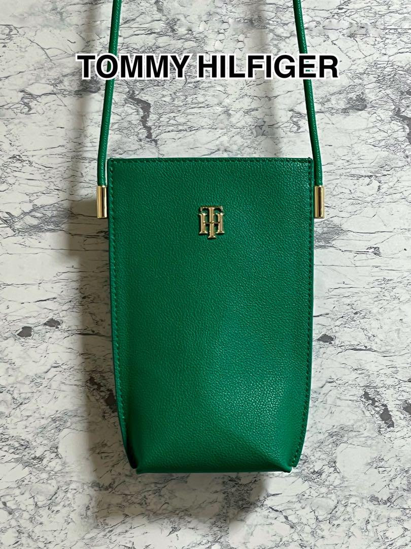 【美品】TOMMY HILFIGER トミーヒルフィガー スマホショルダー