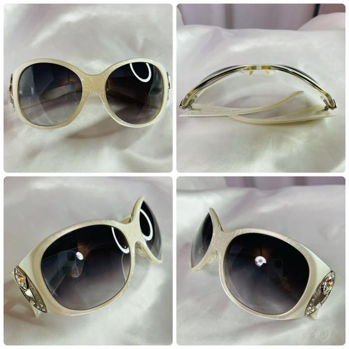 大特価低価 極美品 BVLGARI ブルガリ サイドロゴ ラインストーン サングラス dO2C5-m89602412684 安い日本製