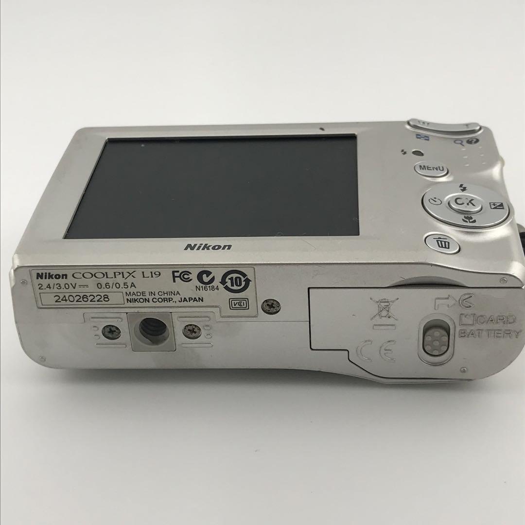SDカード、リーダー付】Nikon ニコン COOLPIX L19 乾電池式
