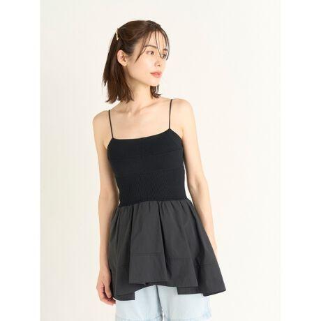 定価13,970円 新品 スナイデル ニットドッキング ペプラム ビスチェ