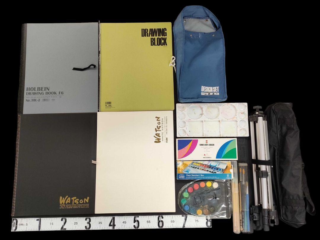 watson HOLBEIN スケッチブック 絵の具 三脚セット