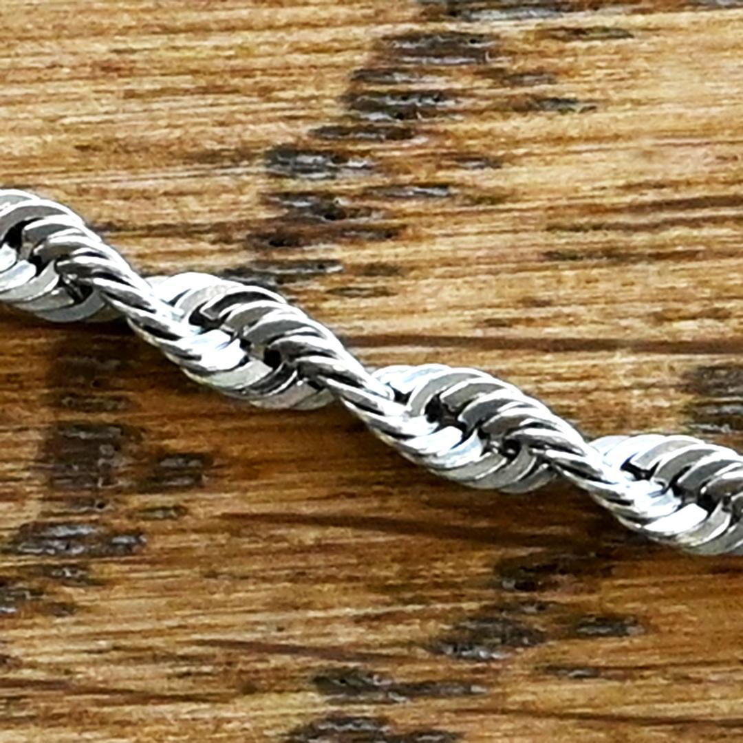 【新品】Pt850 プラチナ パイプロープブレスレット幅2.0mm長さ16cm