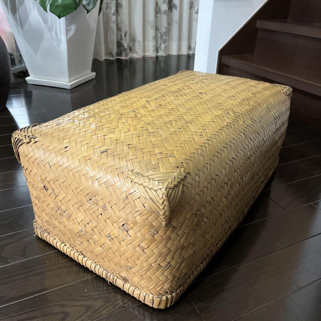 柳行李　　昭和レトロ　竹籠　収納籠