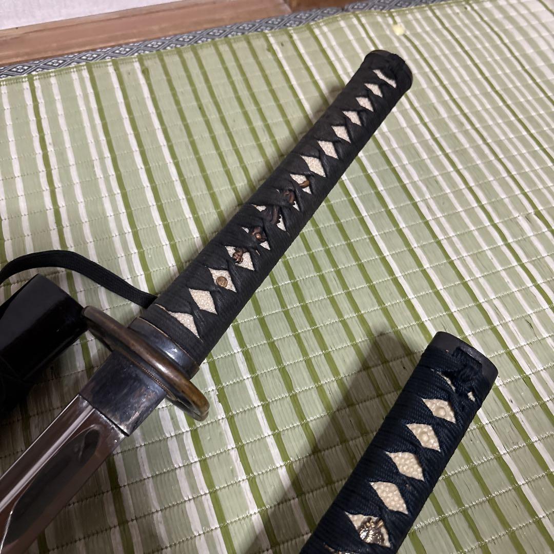模造刀 模擬刀 武士 侍 伝統工芸 剣 ソード 太刀 小太刀 鞘 2本