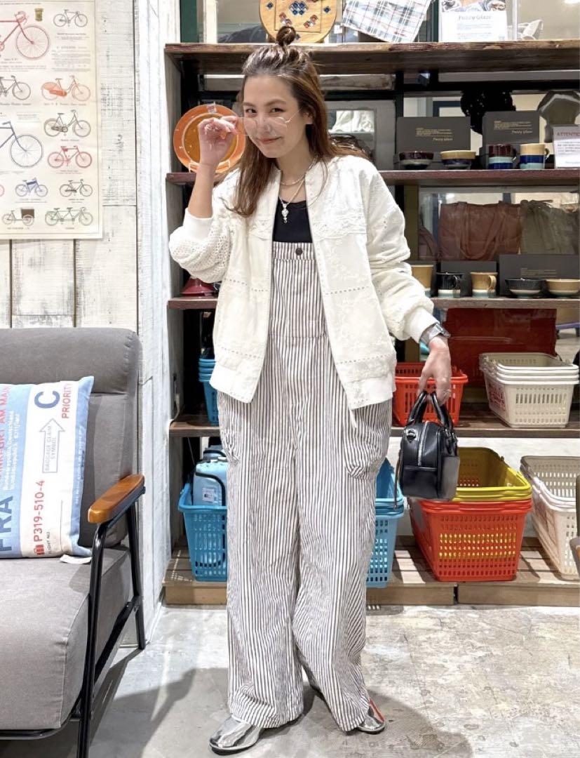 【Make stuff '25】てぃらチノワークサロペット　オフホワイト
