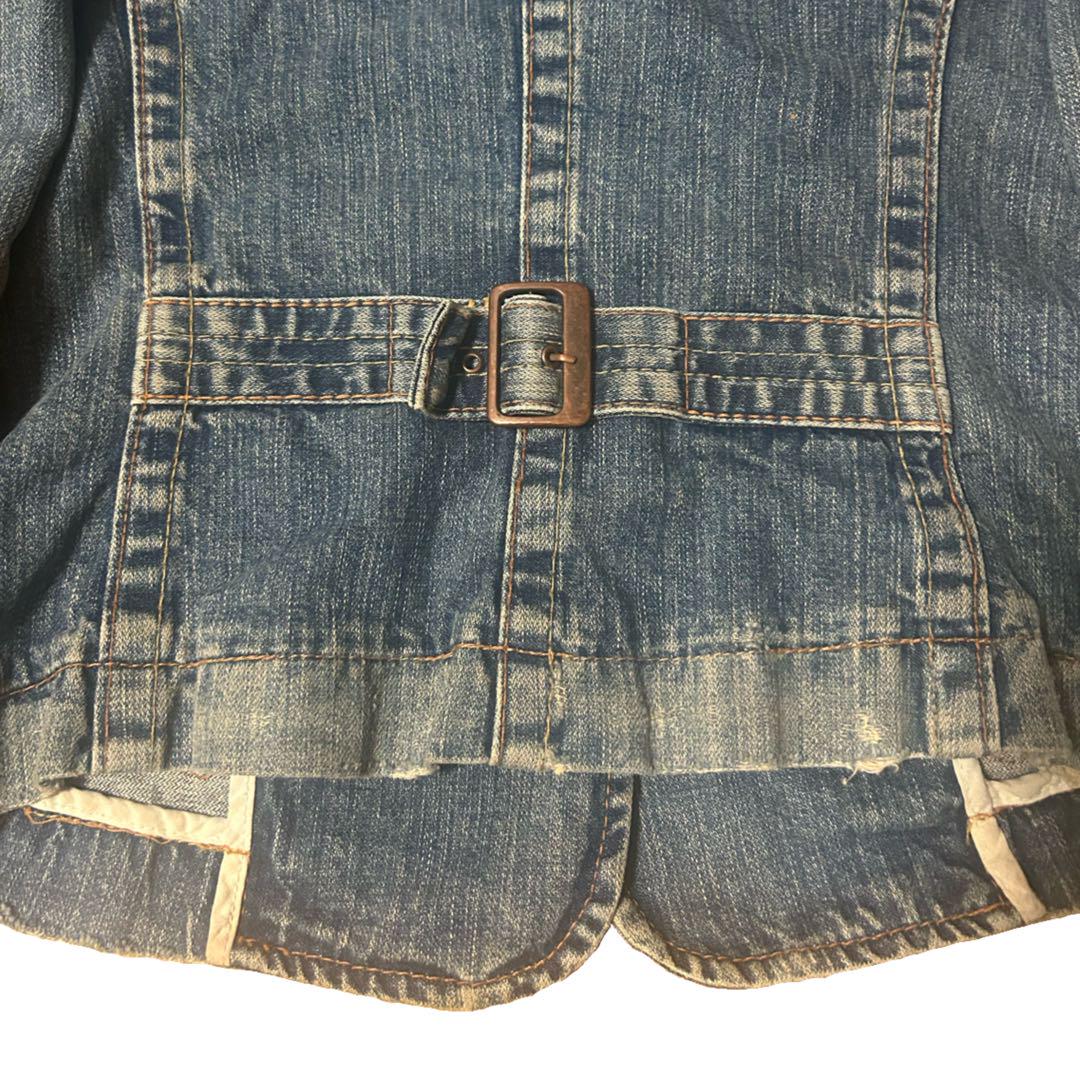 さや true religion damage denim jacket