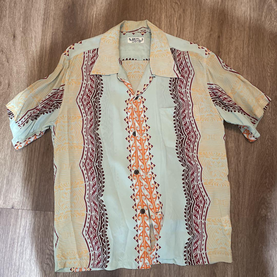 SUN SURF アロハシャツ Mサイズ