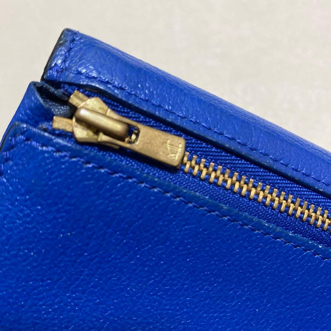 ☘️L’arcobaleno スマートカード ウォレット 財布　青＊QG