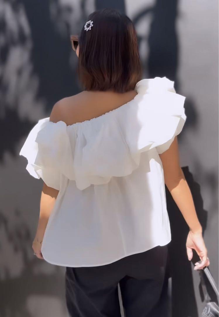 独特の上品 whip cream tops♡rosymonster トップス