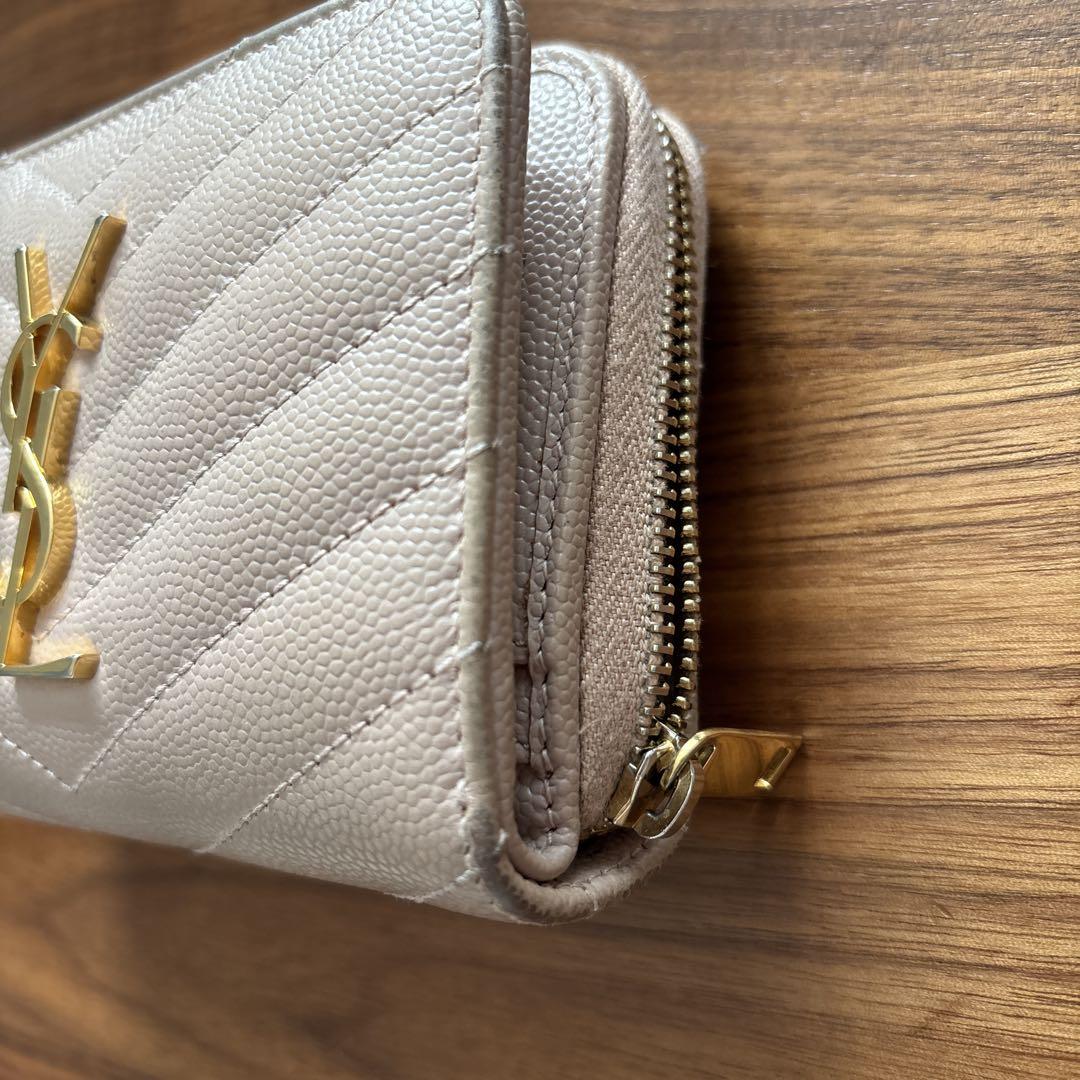SAINT LAURENT ピンクベージュ財布