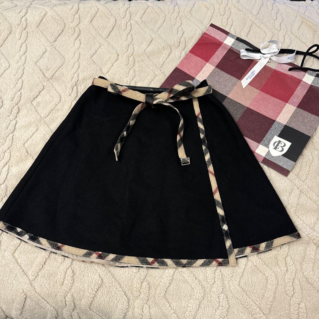 美品✨️バーバリーブルーレーベル スカート 巻きスカート