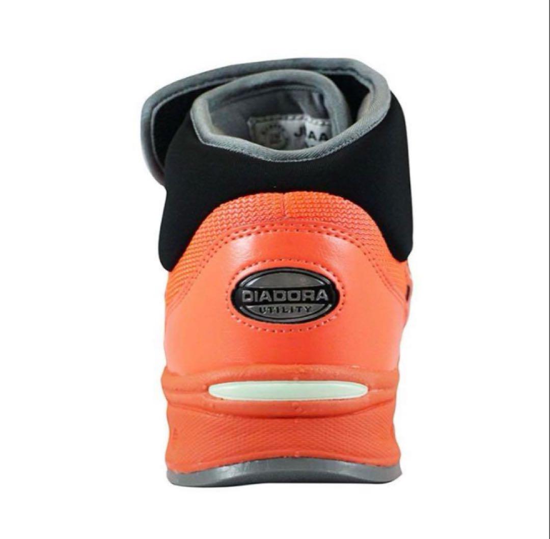 DIADORA オレンジ ハイカット安全靴　26.5cm 定価11800円