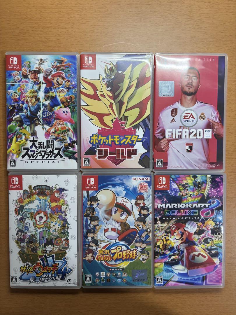 ニケSwitchソフト6点　大乱闘スマッシュブラザーズ　マリオカート8