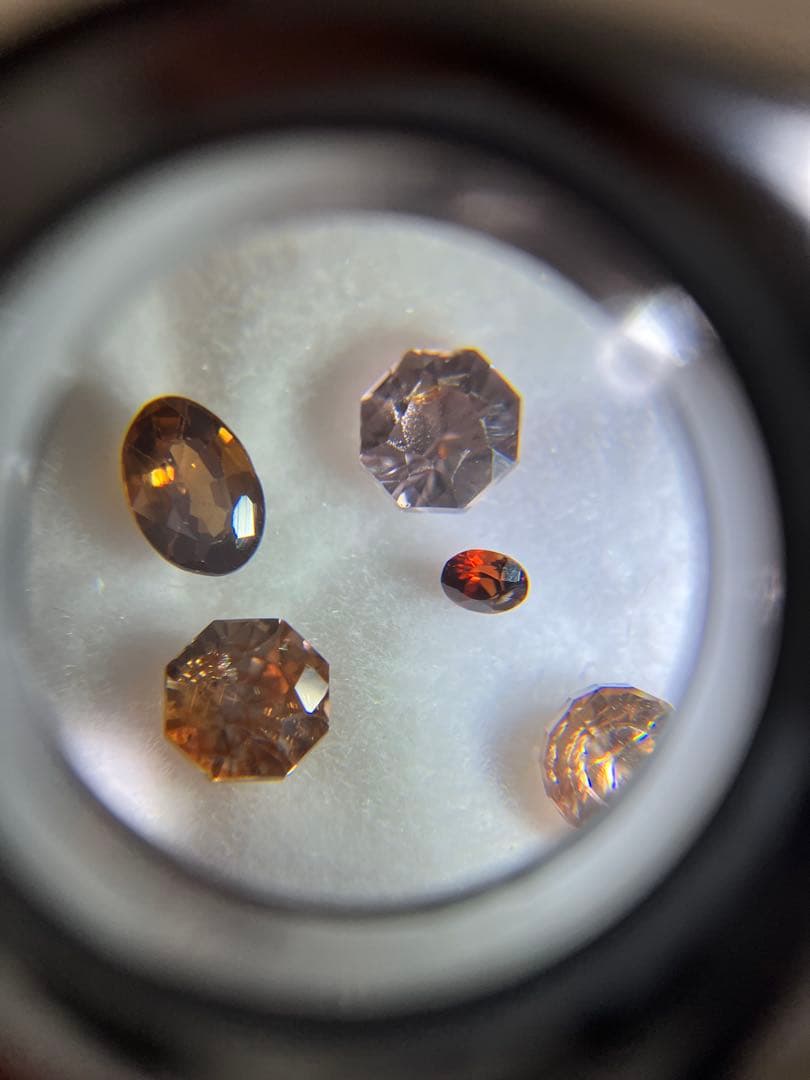 ジルコン　オレンジ系　ルースまとめ