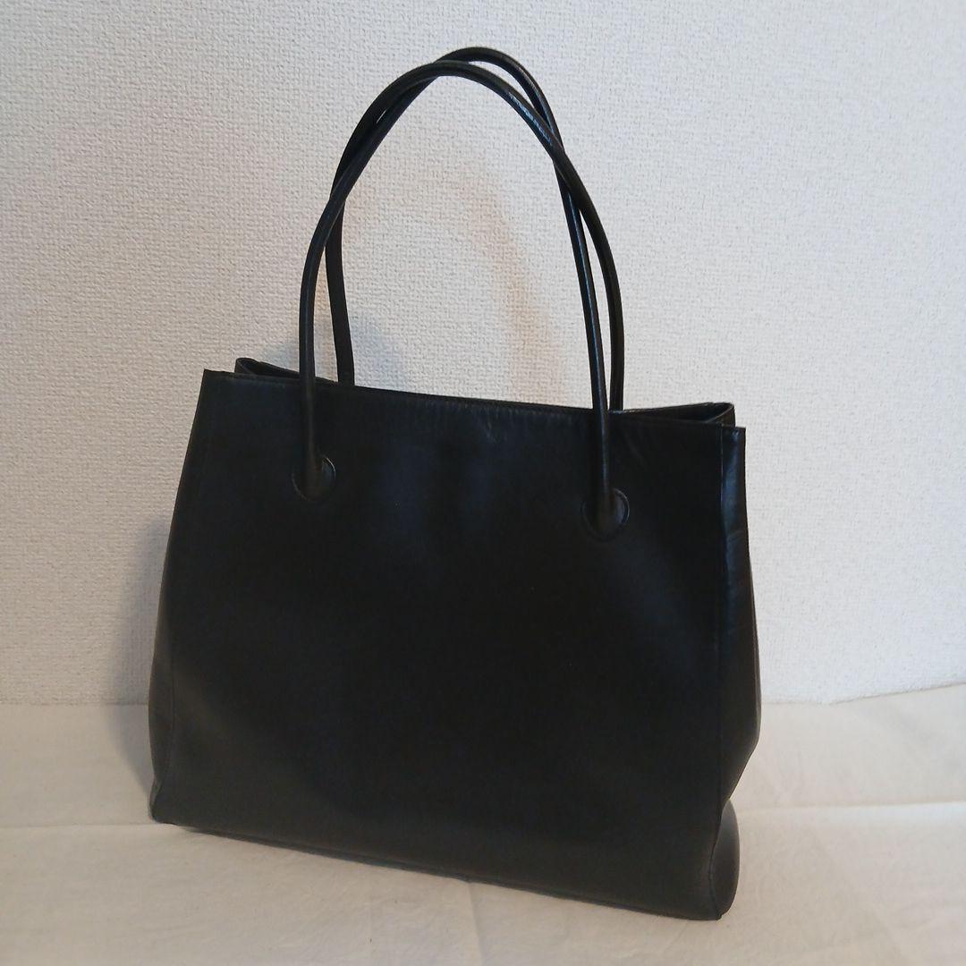 MARGARET HOWELL idea 黒 レザートートバッグ