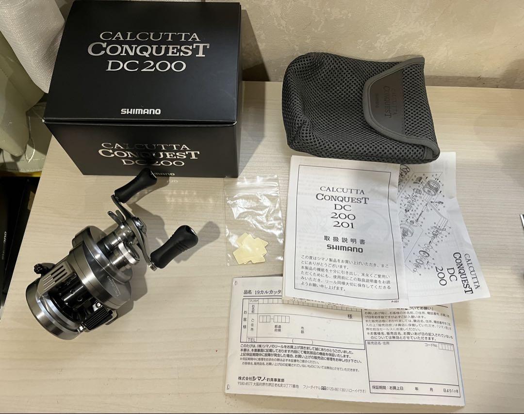 ★シマノ 19カルカッタコンクエスト 200DC 未記入保証書　超美品