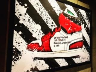 Grysonアート3L エアジョーダンオフホワイトパロディオマージュアート 画像2