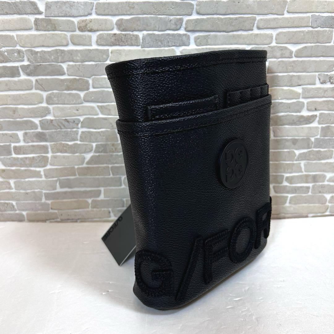 【G/FORE新品】 型押しレザー ラウンドポーチ チョーク ウェストポーチ