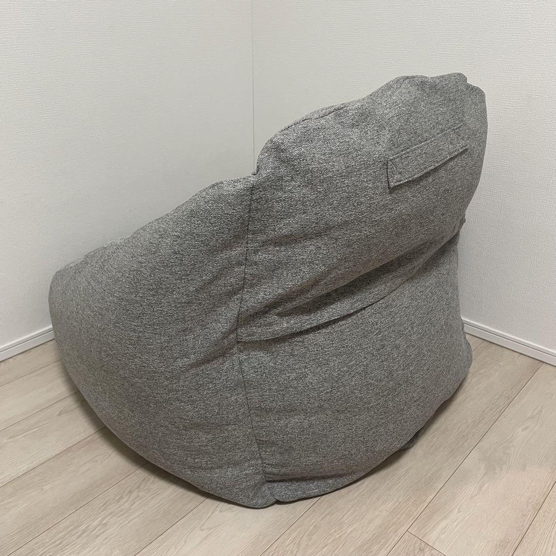 無印良品　空気でできたソファ　グレー