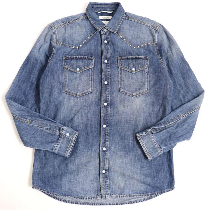 VALENTINO　ヴァレンティノ　ロックスタッズ　デニムシャツ